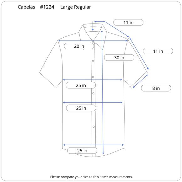 Cabela’s Men’s Large – Red Gray Tattersall Country Outdoor Short Sleeve Shirt - Picture 13 of 13
